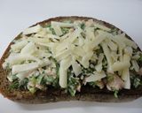 ツナと春菊のチーズトースト☆作り方3写真