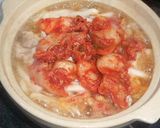 韓国風鍋焼きうどん作り方4写真