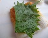 ✿ちくわの梅しそ巻き✿作り方3写真