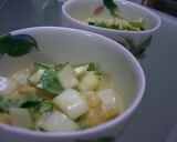シロナと油揚の豆乳茶碗蒸し風作り方7写真