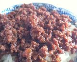 エゾ鹿肉のそぼろ丼作り方5写真