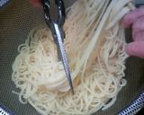 にんにく風味・小エビとしそのスパゲティ作り方3写真