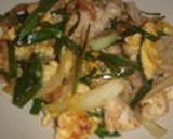 簡単＆美味し～♪ニラ豚いため丼❤作り方5写真
