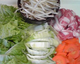 白菜と豚バラ肉のとろっと炒め作り方1写真