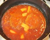 ★デミ煮込みハンバーグ★作り方4写真