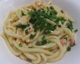 とろ~り鮭マヨカルボうどん作り方5写真