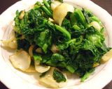 ほっくほく♪　ゆりねと菜花の塩炒め作り方7写真
