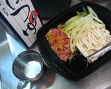 レンジで作る　一人肉うどん作り方2写真