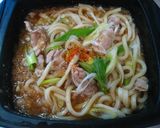 レンジで作る　一人肉うどん作り方4写真