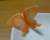にんじんの飾り切り★ちょうちょ★作り方3写真