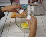 ポテトチップスオムレツ☆こどもクッキング作り方1写真