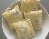 切りもちアレンジ！納豆いなりもち作り方4写真