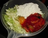 韓国産キムチで　豚キムチお好み焼き！作り方1写真