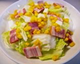 白菜とベーコンとコーンの塩バター蒸し作り方3写真