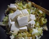 青じそドレ&マヨのさっぱり豆腐いため作り方4写真