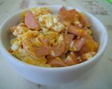 魚ソーで♪いりたまご丼作り方4写真