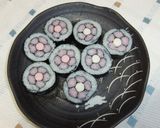巻き寿司✿お花✿作り方8写真