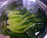 ✿青菜(雪菜)とハムのゆず胡椒おひたし✿作り方2写真