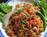 キムチとセロリと納豆と【上々キムチ炒飯】作り方11写真