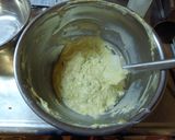 マーガリンで作るチョコバナナケーキ作り方4写真