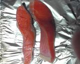 簡単トースターで鮭焼ふっくら皮もパリパリ作り方1写真