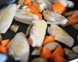 鶏手羽と金時豆、根菜の煮込み作り方4写真
