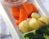 タジン鍋で蒸野菜＆明太クリームディップ。作り方3写真