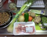 節分で余った豆で♪チキンと豆のトマト煮☆作り方1写真