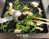 ゴーヤ大量消費♪ゴーヤと鶏こま肉の蒲焼だれ炒め作り方4写真