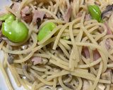 簡単　そら豆とベーコンパスタ作り方21写真
