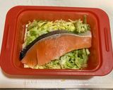 ひとりごはん用　甘塩鮭キャベツ蒸し作り方2写真