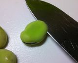 そら豆と新玉ねぎの卵とじ作り方1写真