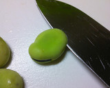 そら豆と新玉ねぎの卵とじ作り方1写真