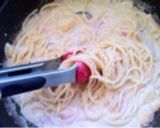 ベーコンとジャガイモたらこクリームパスタ作り方7写真