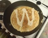 イニシャル入りでオリジナルホットケーキ作り方3写真