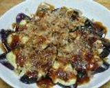 ☆レンジでチン～♪簡単!!とろける茄子のお好み焼き風☆作り方3写真
