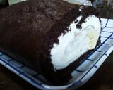 チョコバナナ*クリーム*カスタードロール作り方6写真