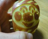 りんごの飾り切り★アンパンマン作り方7写真