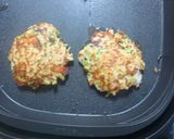 お好み焼き☆おやつや軽食に…ごはん入り作り方4写真