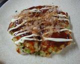 お好み焼き☆おやつや軽食に…ごはん入り作り方5写真