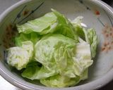キャベツのつまみ（塩昆布＆ごま油）作り方1写真