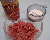 トマト＆挽肉のクリームパスタ作り方1写真