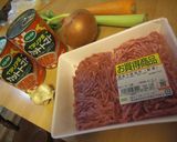 我が家のボロネーゼ★作り方1写真