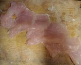トースターde鶏むね肉の梅しそチーズカツ作り方5写真