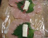 トースターde鶏むね肉の梅しそチーズカツ作り方7写真
