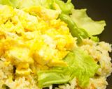 鮭フレークで簡単♪鮭マヨ・レタス炒飯作り方6写真