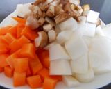 簡単☆根菜たっぷりスープ　~圧力鍋で~作り方1写真
