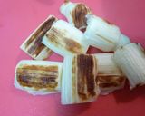 風邪予防にも♡焼きねぎとしょうがの味噌汁作り方2写真