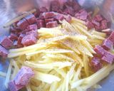 コンビーフとじゃがいものカリカリ焼き♪♪作り方2写真