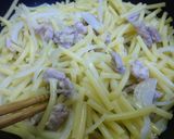 名古屋給食風 青のりマカロニシチュー作り方2写真